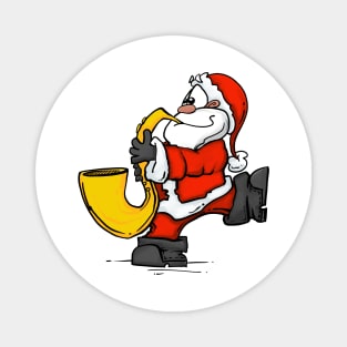 Saxophone santa Magnet